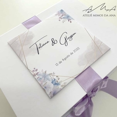 Caixa Tatiana & Gleyson - 20 x 25 x 8 - Branco - comprar online