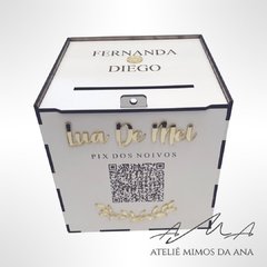 Caixa Pix - Fernanda e Diego - 15 x 15 x 15 - Branca