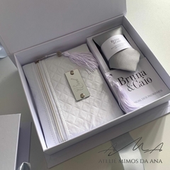 Caixa Bruna & Caio - 20 x25 x 5 - Branco - comprar online