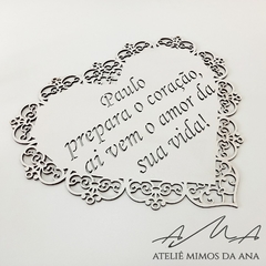 Placa Prepara o Coração - comprar online
