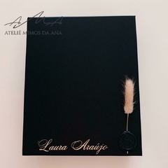 Caixa Laura - 20 x 25 x 8 - Preto