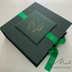 Caixa Bruno e Carla - 25 x 25 x 7 - Verde Santiago