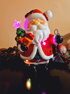Enfeite de Natal Papai Noel de Led 22cm na internet