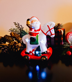 Enfeite de Natal Papai Noel de Led 14cm - comprar online