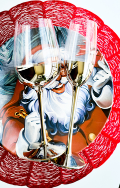 Jogo de Taça de Vinho com Degrade Metálico 4 peças - comprar online