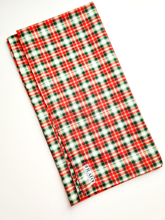 Caminho Trilho de Mesa Xadrez Vermelho - Mais Vida e Decor