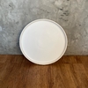Prato Raso Branco Sofisticate em Cerâmica Fosca - OUTLET