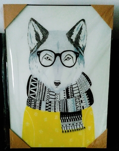 Quadro Decorativo Raposa - Mais Vida e Decor