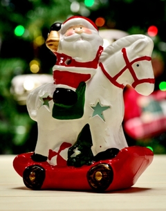 Enfeite de Natal Papai Noel de Led 14cm