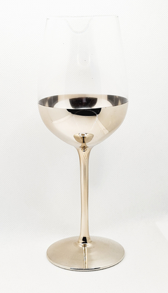 Jogo de Taça de Vinho com Degrade Metálico 4 peças na internet
