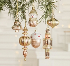 Kit de Enfeite De Natal Soldado Quebra Nozes Dourado - Mais Vida e Decor