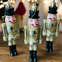 Kit de Enfeite De Natal Soldado Quebra Nozes Dourado - comprar online
