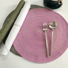 Lugar Americano Mesclado Rosa
