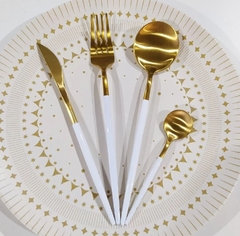 Prato Raso Off White em Cerâmica Fosca Hórus - Mais Vida e Decor