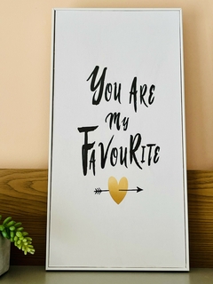 Quadro Decorativo com Moldura Branca - Mais Vida e Decor