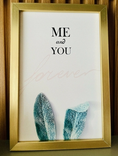 Quadro Decorativo Com Moldura Dourada na internet