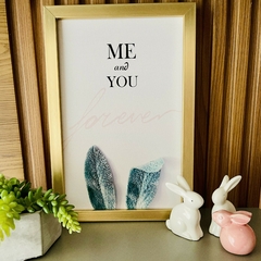 Quadro Decorativo Com Moldura Dourada - comprar online