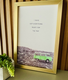 Imagem do Quadro Decorativo Com Moldura Dourada