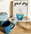 Quadro Decorativo Good Day com Moldura Dourada - comprar online