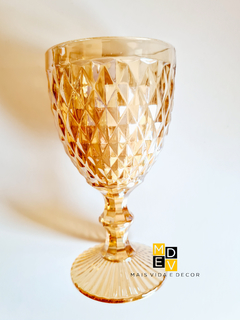 Taça Bico de Abacaxi Âmbar Metalizada - comprar online