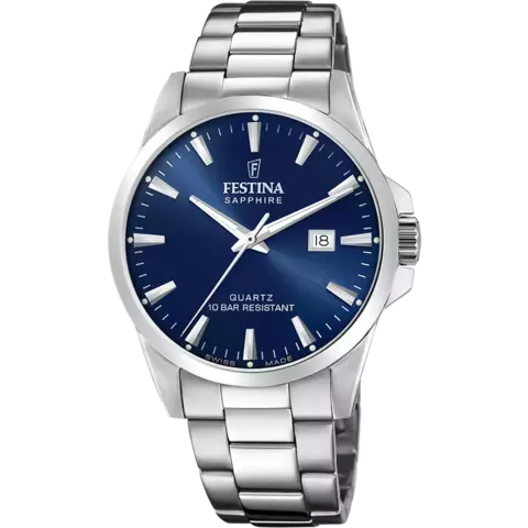 RELOJ DE HOMBRE FESTINA SWISS MADE F20024/3 CON ESFERA AZUL