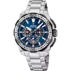 RELOJ DE HOMBRE FESTINA CHRONO BIKE F20724/2 AZUL CORREA DE ACERO - comprar online
