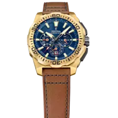 RELOJ DE HOMBRE FESTINA CHRONO BIKE F20728/1 AZUL CORREA DE PIEL - comprar online
