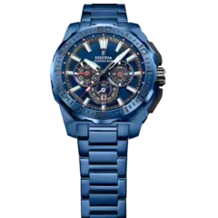 RELOJ DE HOMBRE FESTINA CHRONO BIKE EDICIÓN ESPECIAL F20729/1 AZUL CORREA DE ACERO - comprar online