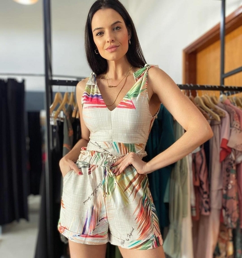 Shorts Cós Elástico - Meia Loka