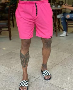 Short EB pink neon elastano - comprar online