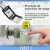 Pulsera Brazalete Antiestático Inalambrico Wireless de Acero Inoxidable Negra