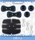 Kit Smart Fitness Recargable Estimulador Muscular Usb Brazos Piernas Abdomen - NÜMEN STORE