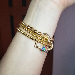 Set pulseras doradas - comprar en línea