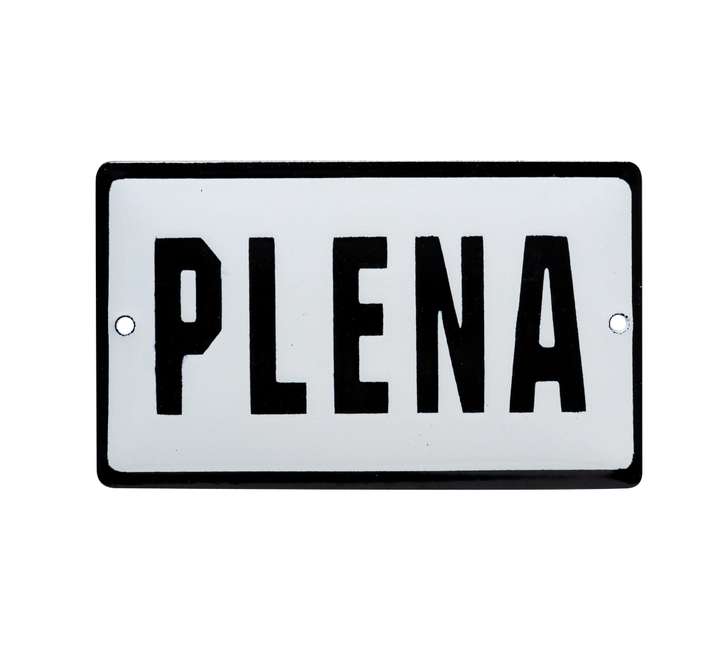 Placa esmaltada - Plena