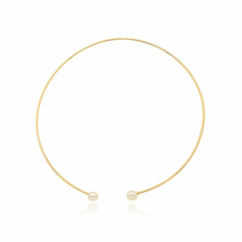 Choker Aberta Pérolas
