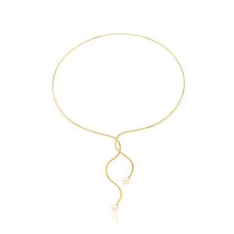 Choker Torcido Pérolas