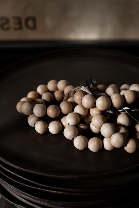 Cuentas de madera portaservilletas * 6