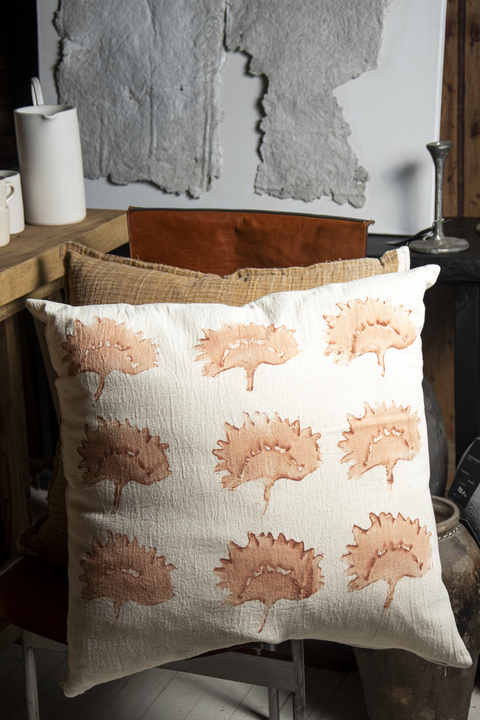 Almohadon gasa estampada cuadrado