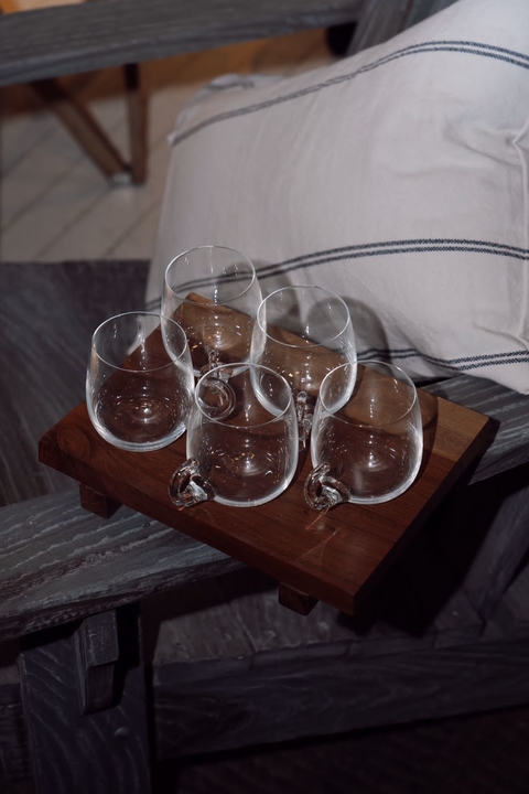 Tazas de té cristal con asa * 4