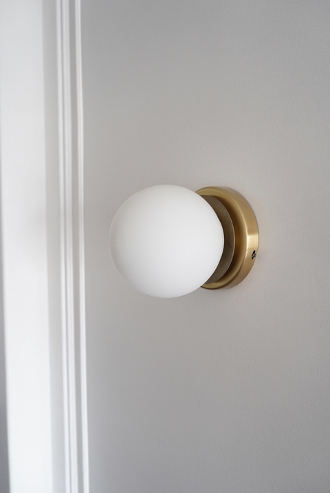 Lampara globo pared