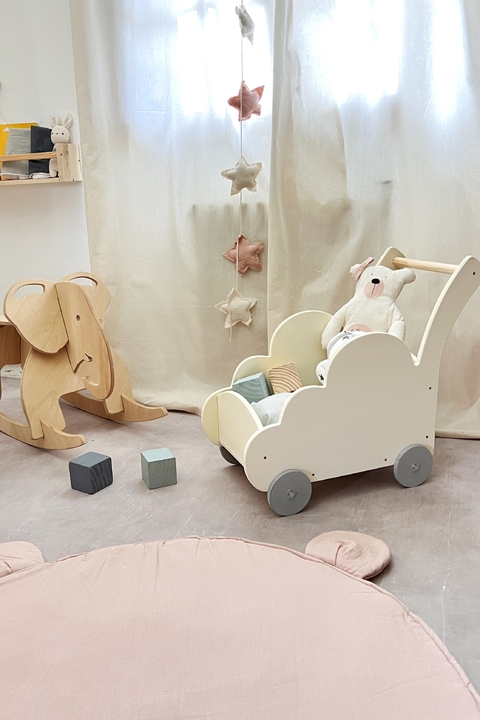 CARRITO NUBE COLOR BLANCO TIZA