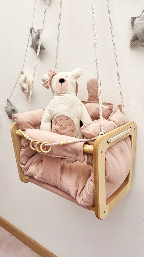 HAMACA PARA BEBES ROSA