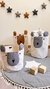 CESTO CONTENEDOR CHICO OSITO GRIS ELEFANTE - comprar online