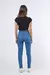 Jean Skinny Mujer Celeste Clasico Tiro Alto Elastizado 123 - Mokin Oficial