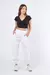 Jean Jogger Mujer Blanco Gabardina Rigida 380 - comprar online