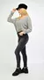 Imagen de Jean Skinny Mujer Gris Oscuro Tiro Alto Elastizado 404
