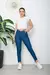 Jean Skinny Mujer Celeste Medio Tiro Alto Elastizado 347 - comprar online