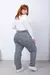 Jean Mom Mujer Gris Tiro Alto Talles Grandes Art 572 - tienda online