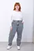 Jean Mom Mujer Gris Tiro Alto Talles Grandes Art 572 - comprar online