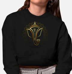 Moletom Cropped Elefante
